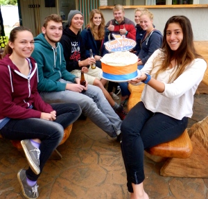 Guests at Hone Heke Lodge budget accommodation