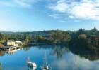 Kerikeri inlet with the Stone Store on the left, not far from Hone Heke Lodge backpackers Kerikeri