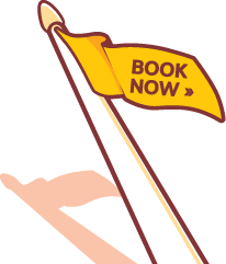 Book Now flag - Hone Heke Lodge backpackers Kerikeri