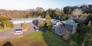Kerikeri backpackers aerial view