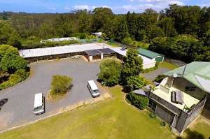 Kerikeri backpackers aerial view