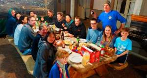 Kerikeri backpackers potluck dinner