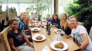 Christmas Dinner at Hone Heke Lodge budget accommodation Kerikeri