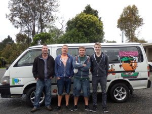 Off to their backpacker jobs packing avocados in Kerikeri