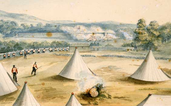 British assault on Hone Heke's pa